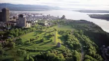 Aerial view of Battlefields Park - Photo © Office du tourisme de Québec